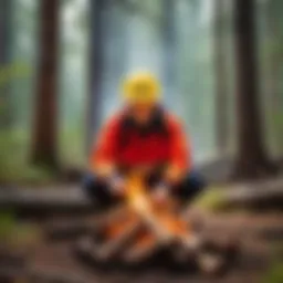 Illustration of fire danger classification