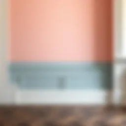 Elegant baseboard design complementing wall color