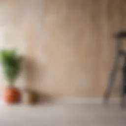 A pristine wall ready for wallpapering