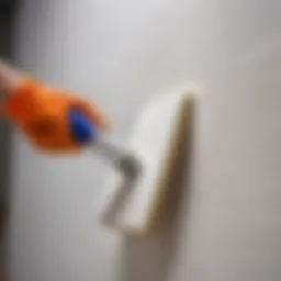 Application of joint compound on gypsum board surface
