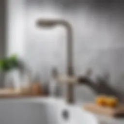 Elegant bathroom faucet with shower attachment