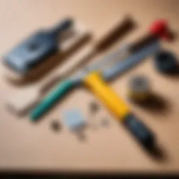 Essential tools for removing film from MDF kitchen surfaces