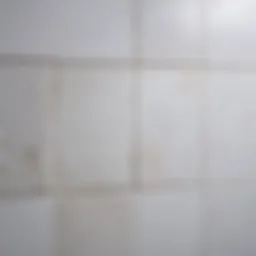 White residue on bathroom tiles