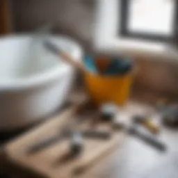 Tools required for removing a cast iron bathtub