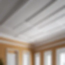 Clean ceiling surface after paint removal