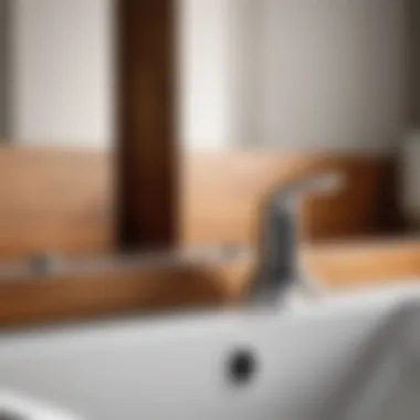 Diagram highlighting common leak points in a faucet