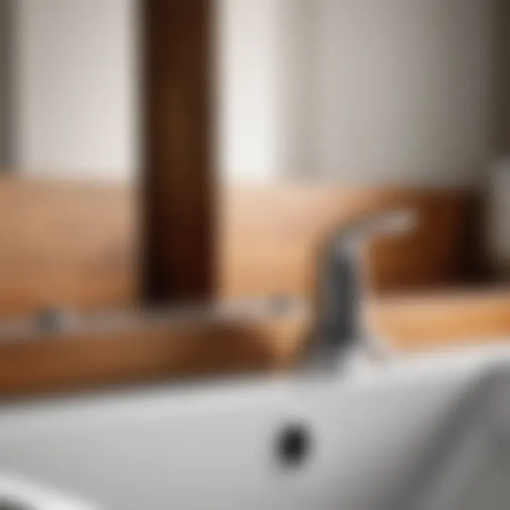 Diagram highlighting common leak points in a faucet