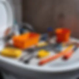 Tools required for float replacement in a toilet