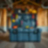 Rexant RE 25 toolbox showcasing its spacious design