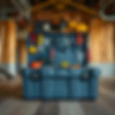 Rexant RE 25 toolbox showcasing its spacious design