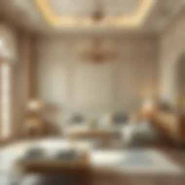 Elegant Room in Cool Beige Beautiful room painted in cool beige