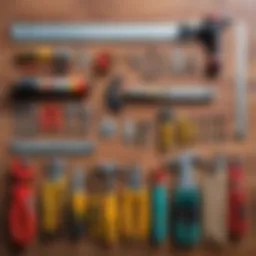Tools laid out for room renovation