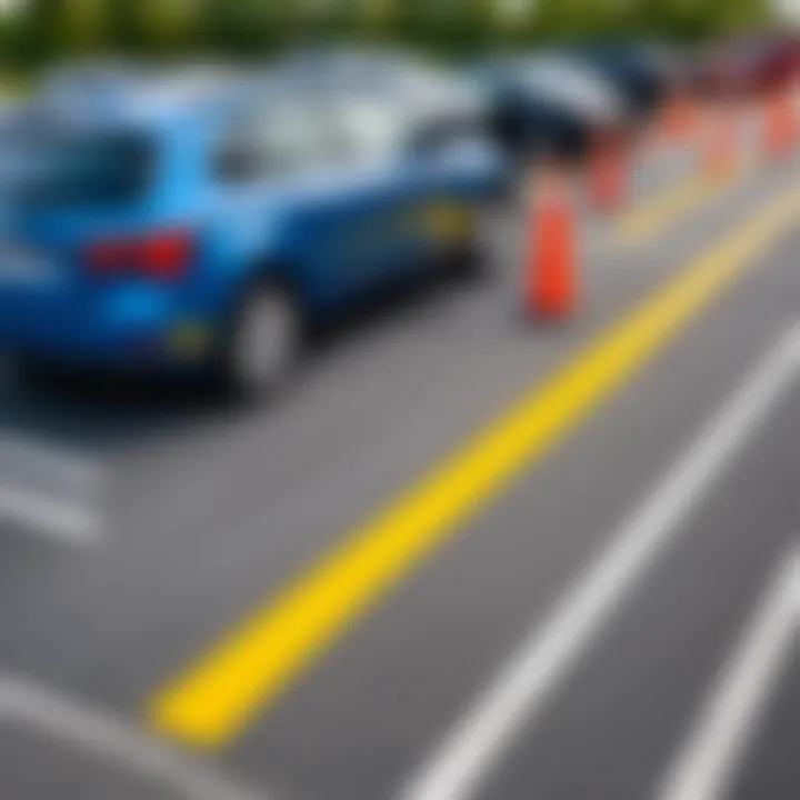 Safety features in vehicle parking design