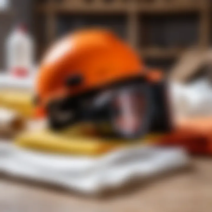 Safety gear for foam application