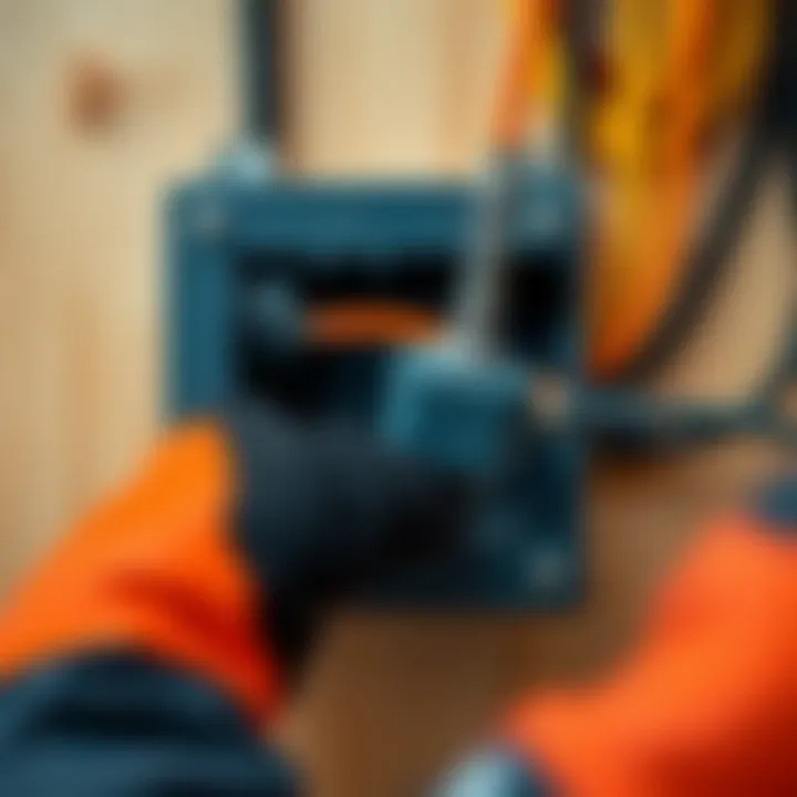 Safety precautions during electrical installation