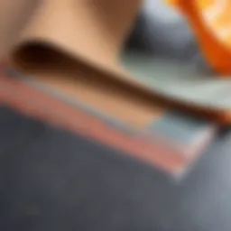 Seam sealing materials arranged neatly