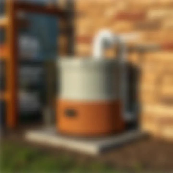 Components and Functions of a Septic Tank Diagram illustrating septic tank components and functions