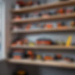 An organized toolset for shelf mounting