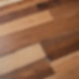 Detailed view of a squeaky wooden floor under linoleum