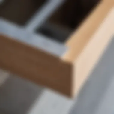 Durable Materials for Reinforcement Close-up of durable materials for door frame reinforcement