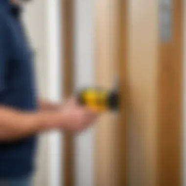 Implementing Safety Measures Safety measures implemented during door frame work
