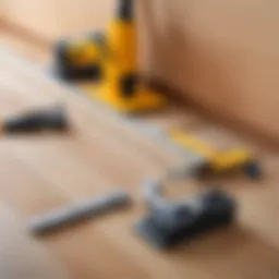Tools for attaching a baseboard