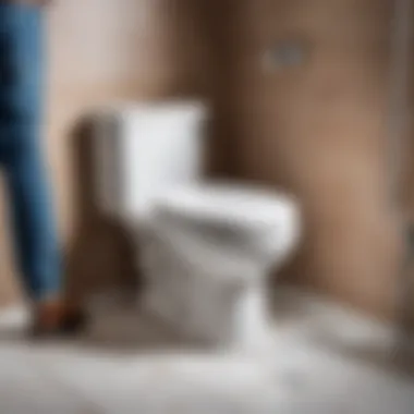 Aligning the Toilet Correctly Proper alignment of toilet on tiles