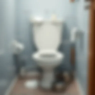 Diagram of toilet components