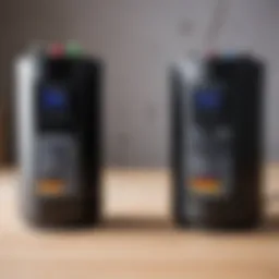 Illustration comparing two-phase and three-phase systems