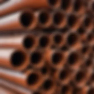 Different types of pipes suitable for installation