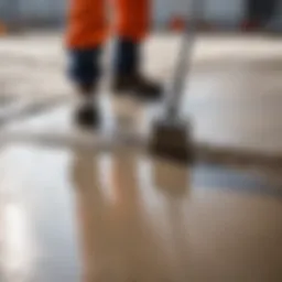 Concrete curing under optimal conditions
