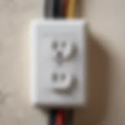 Residential electrical outlet showcasing standard voltage levels
