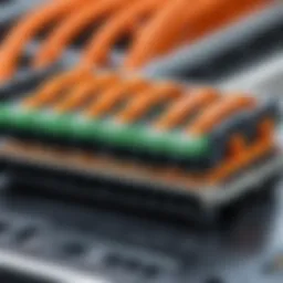 Close-up of WAGO terminal block