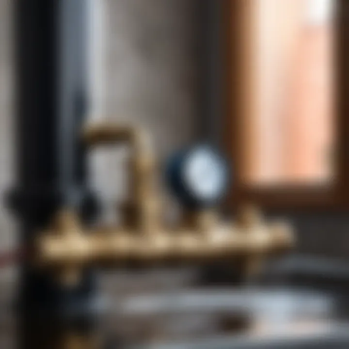 Visual representation of water leakage in a system