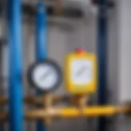 Graphical representation of water pressure measurement units
