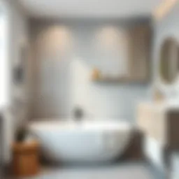 Water-resistant board in a stylish bathroom setting