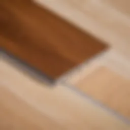 Flooring sample selection for laminate installation