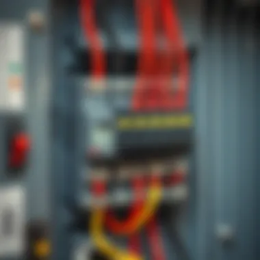 Wiring Diagram for Circuit Breakers Detailed wiring diagram for circuit breakers in a distribution board