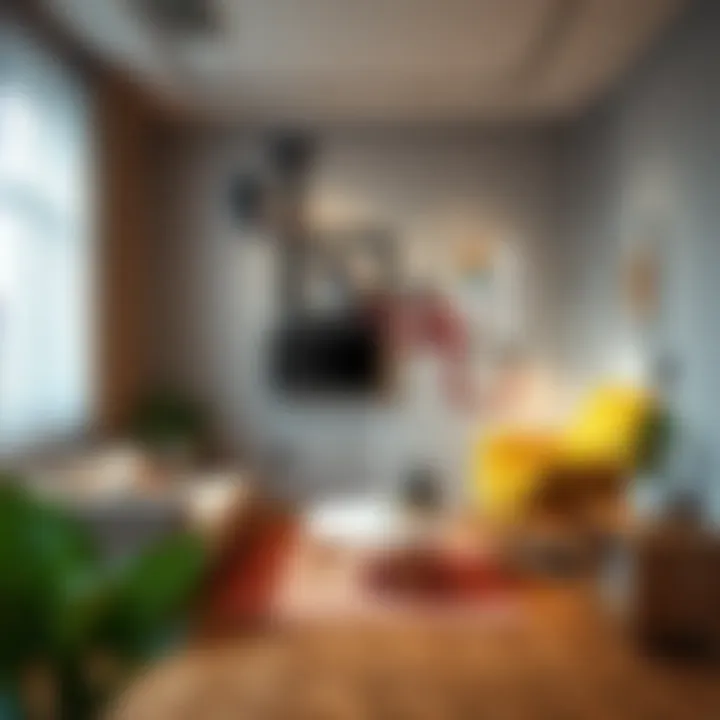 Diagram illustrating wiring layout in an apartment