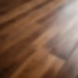 Well-finished wooden floor showcasing natural grain and texture
