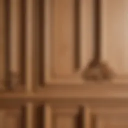 Elegantly designed wooden wall moldings enhancing interior aesthetics